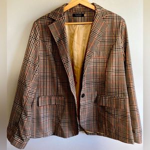Tweed Blazer with Elbow Patches